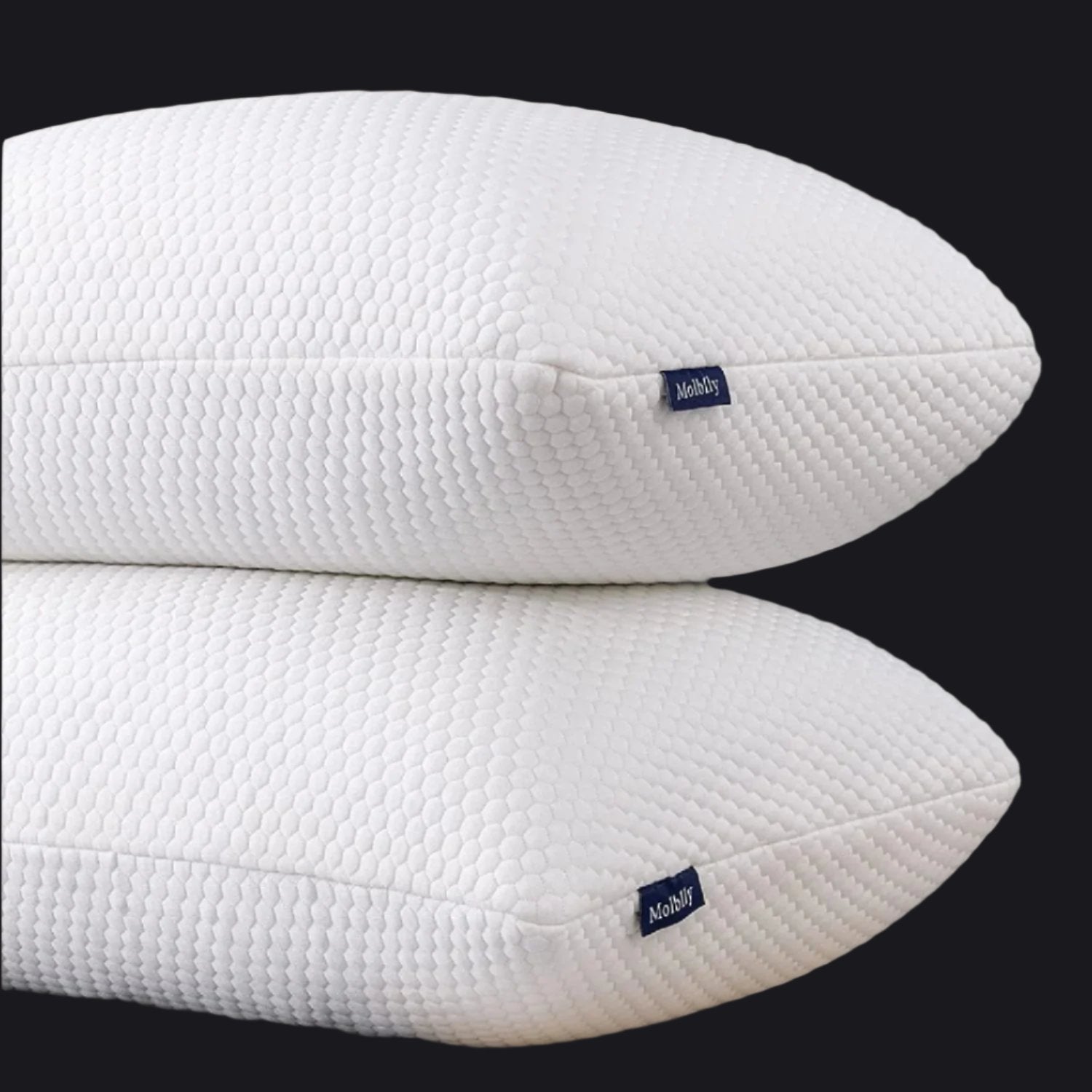 Bed Pillows for Sleeping 2 Pack, Shredded Memory Foam Bed Pillows Set of 2, Adjustable Loft Bed Pillows with Washable Hypoallergenic for Back and Side Sleeper Pillows Queen Size Set of 2